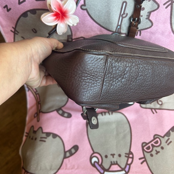 Gorgeous vintage Coach Chelsea brown pebbled leather shoulder bag F10893 - Picture 12 of 13